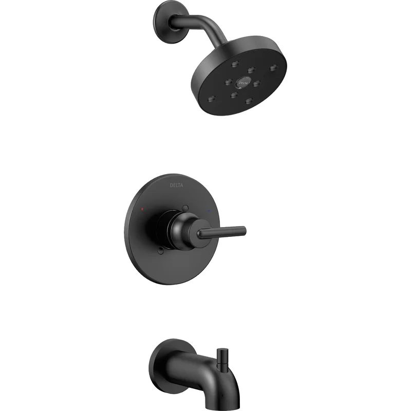 T14459-BL Trinsic® Pressure Balanced Tub and Shower Faucet with H2Okinetic Technology | Wayfair North America
