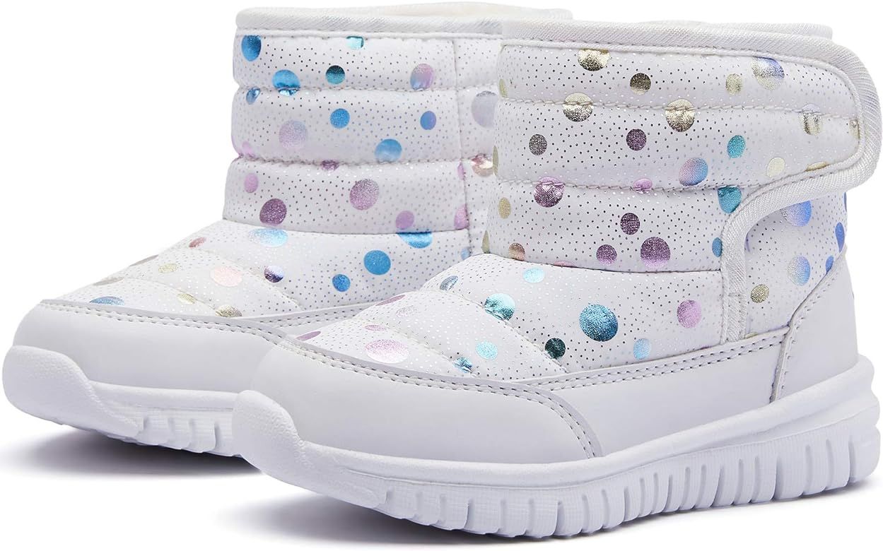 HOBIBEAR Boys Girls Toddler Snow Boots Waterproof Slip Resistant Outdoor Winter Shoes(Toddler/Lit... | Amazon (US)