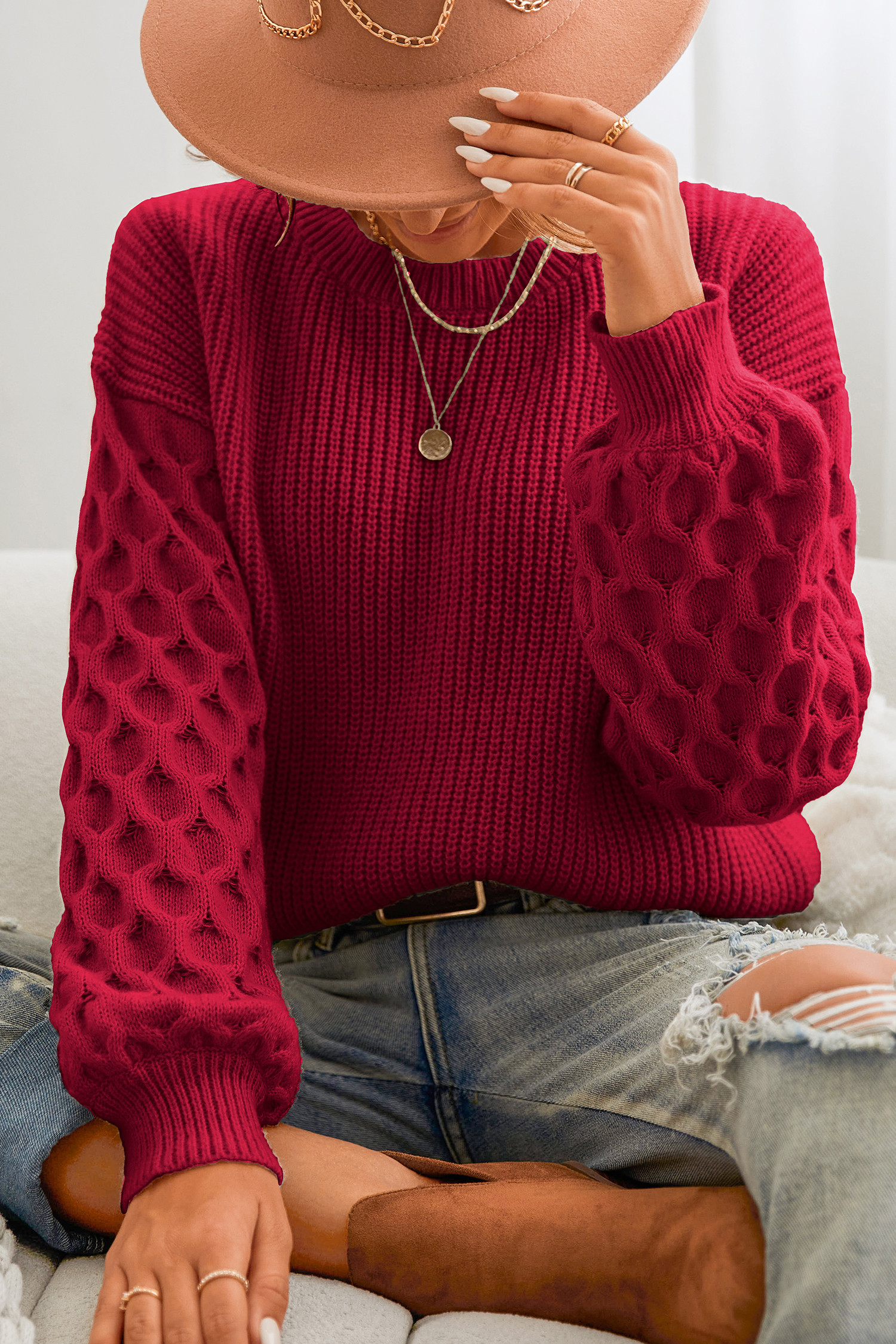 Capulet Red Sweater - S | Cupshe US