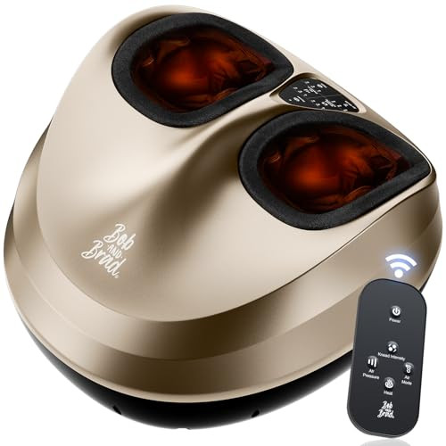 BOB AND BRAD Foot Massager Machine with Heat and Remote, Fathers Day Dad Gifts for Men Husband, Fits up to Size 14, Shiatsu Deep Kneading Feet Massager with 3 Adjustable Modes for Standing Worker | Amazon (US)