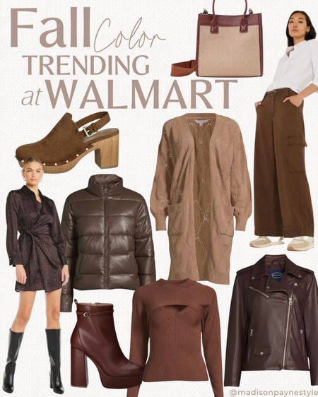 Walmart Fall Outfits 🍂 this beautiful chocolate color is currently trending at Walmart! #walmartpartner @walmartfashion #walmartfashion

Fall Outfits, Walmart Fall Outfit, Fall Dress, Fall Jacket, Fall Boots, Madison Payne 

#LTKSeasonal #LTKstyletip #LTKfindsunder50
