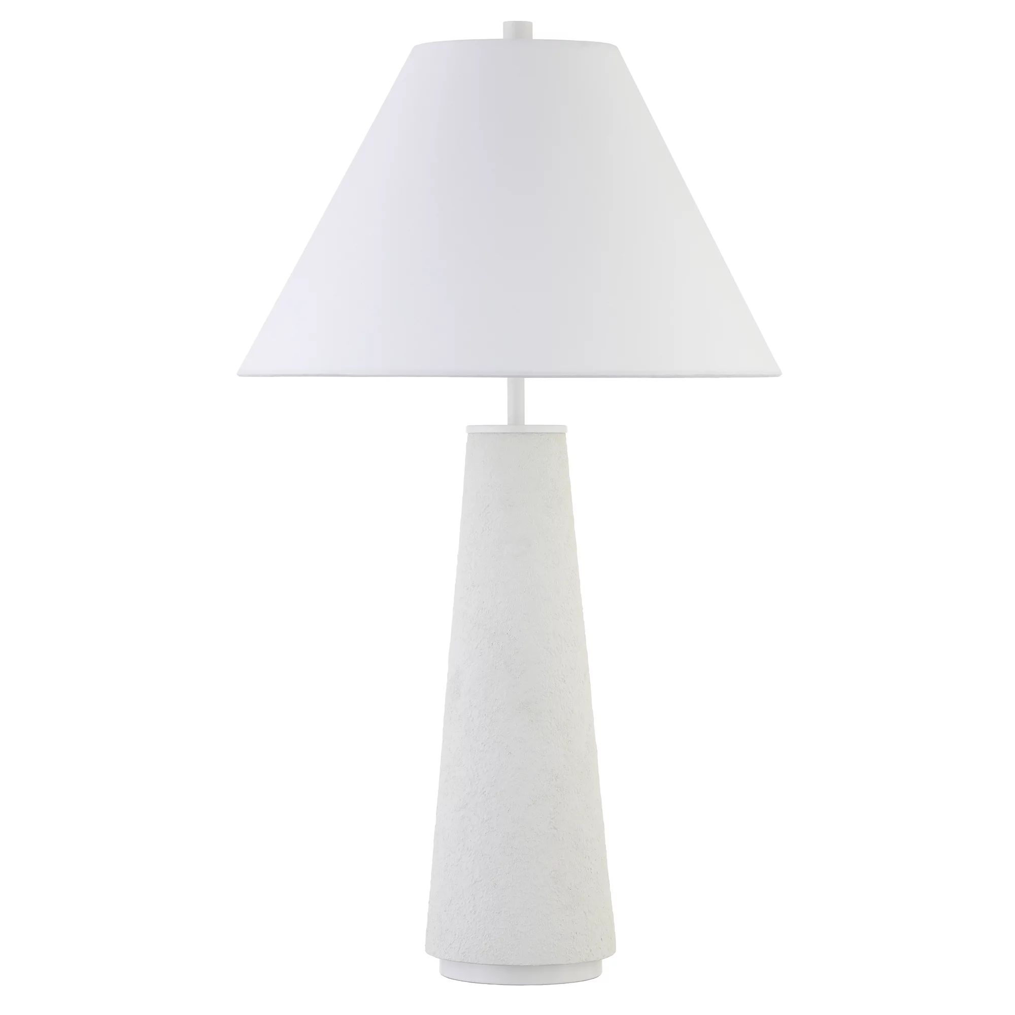 Evelyn&Zoe Ingalls 27.5" Transitional Ceramic Table Lamp with White Cone Fabric Shade | Walmart (US)