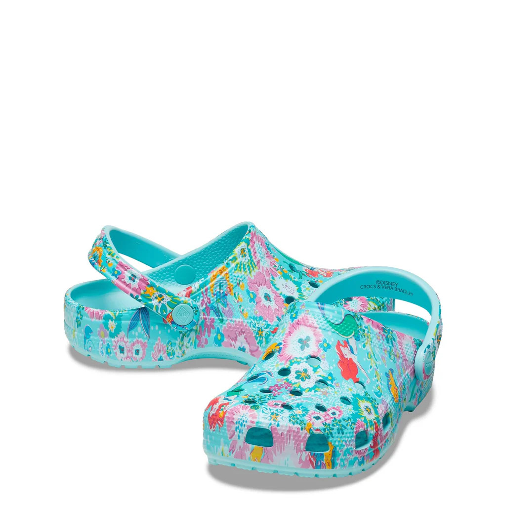 Disney Crocs Ariel Floral Classic Clog | Vera Bradley