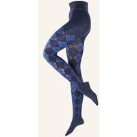 Burlington Strumpfhose Fine Argyle blau | Breuninger (DACH)