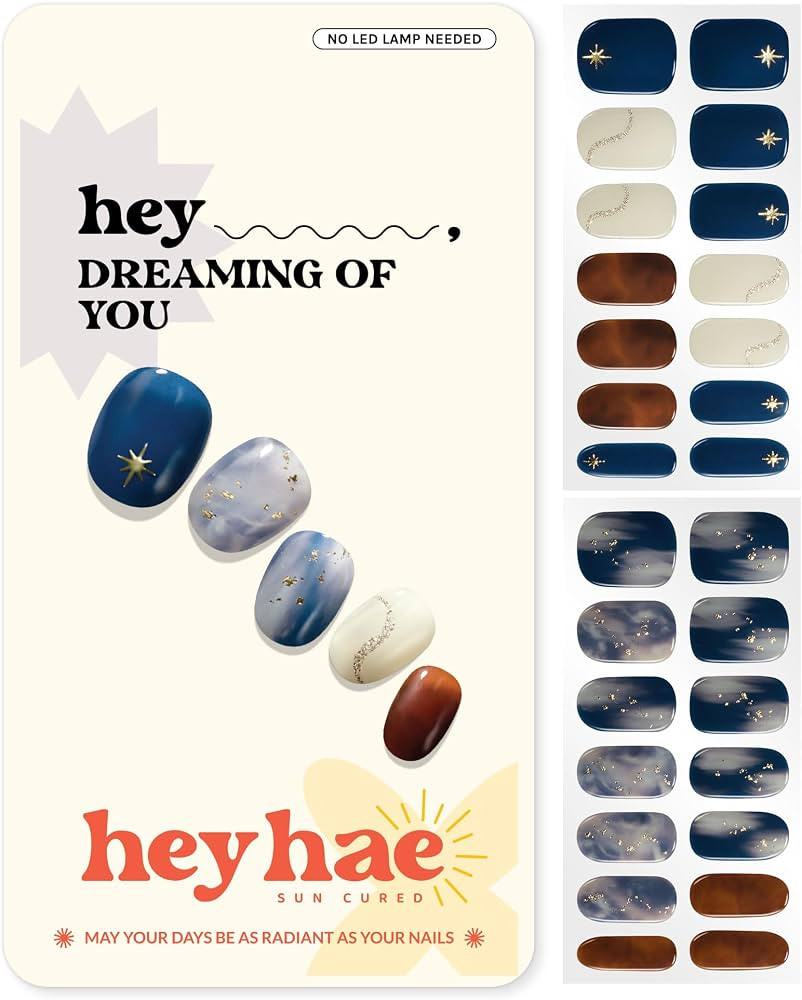 Heyhae Semi Cured Gel Nail Strips - Hey, Dreaming of You | Amazon (US)