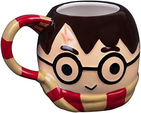 Harry Potter Figural Coffee Mug, 24 oz - Cute Chibi Design with Gryffindor Scarf Handle - Ceramic | Amazon (CA)