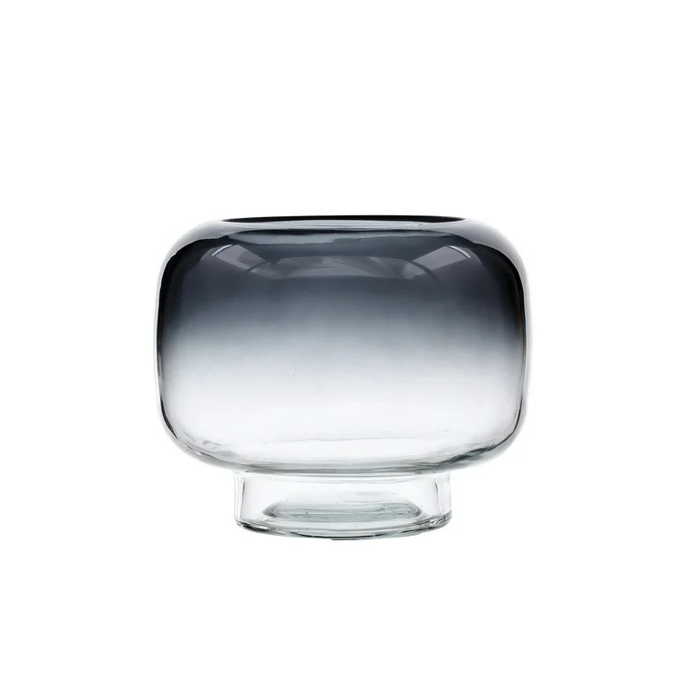 Mainstays 5.2" Smoke Ombre Glass Hurricane Pillar Candle Holder Small | Walmart (US)