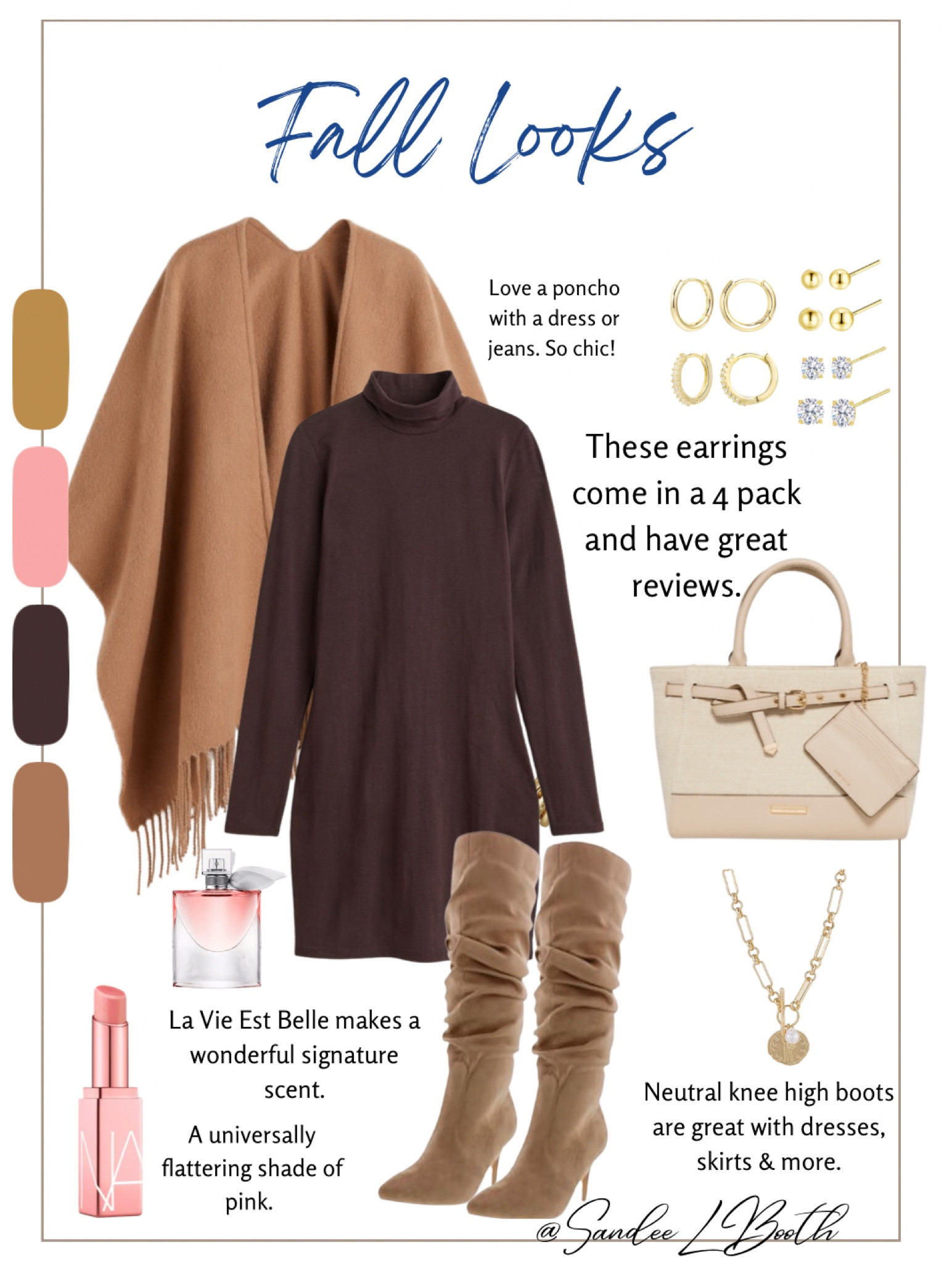 Sweater dress 
Fall dress style
Fall work wear
Fall family photo ideas for her
Plum dress
Beige poncho
Nars Orgasm lipstick 
Wedding guest outfit 

#LTKstyletip #LTKbeauty #LTKwedding