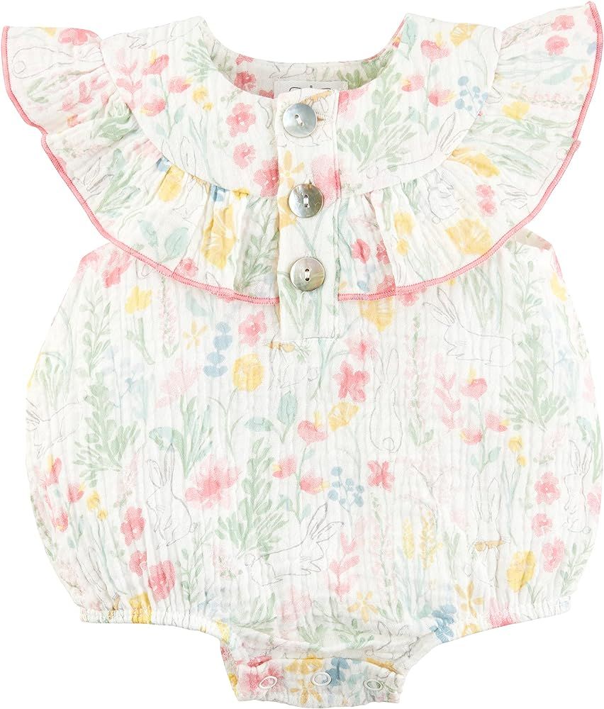 Mud Pie baby-girls Bunny Floral Bubble | Amazon (US)