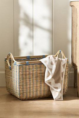 Round-Handled Rectangular Basket | Anthropologie (US)