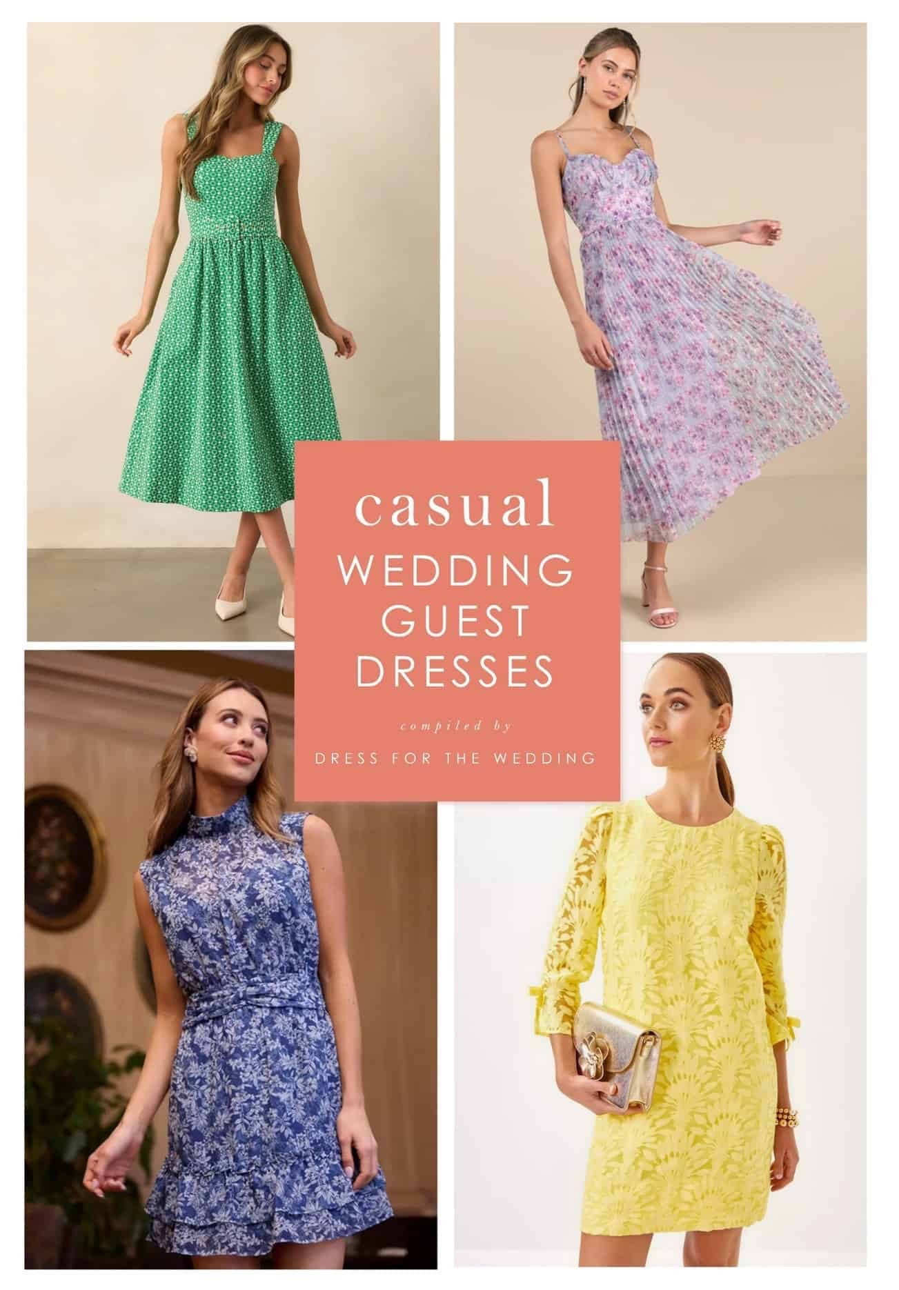 Casual wedding guest dresses 
Spring dresses for wedding 
Daytime wedding attire 
Midi dress 
Sundress 
Afternoon wedding 
Beach wedding guest 
What to wear to a daytime wedding 
Backyard wedding attire
Rehearsal dinner quest dress 
Dressy casual dress code
Follow Dress for the Wedding for cute dresses, sale alerts, wedding style and decor! Visit us at dressforthewedding.com for more! 

#LTKWedding #LTKootd #LTKgrwm