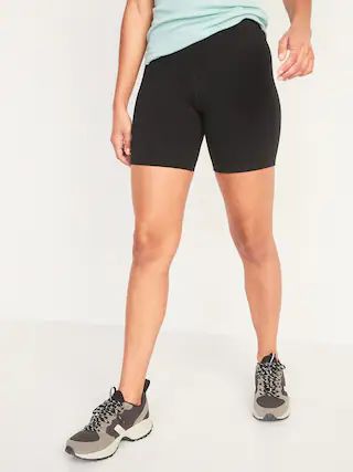 Extra High-Waisted PowerChill Hidden-Pocket Biker Shorts for Women -- 6-inch inseam | Old Navy (US)