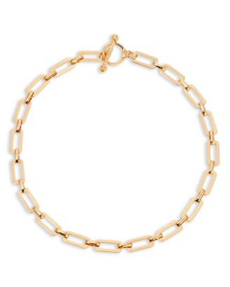 Ettika Golden Flat Rectangle Chain Necklace, 15"     | Bloomingdale's Jewelry & Accessories | Bloomingdale's (US)