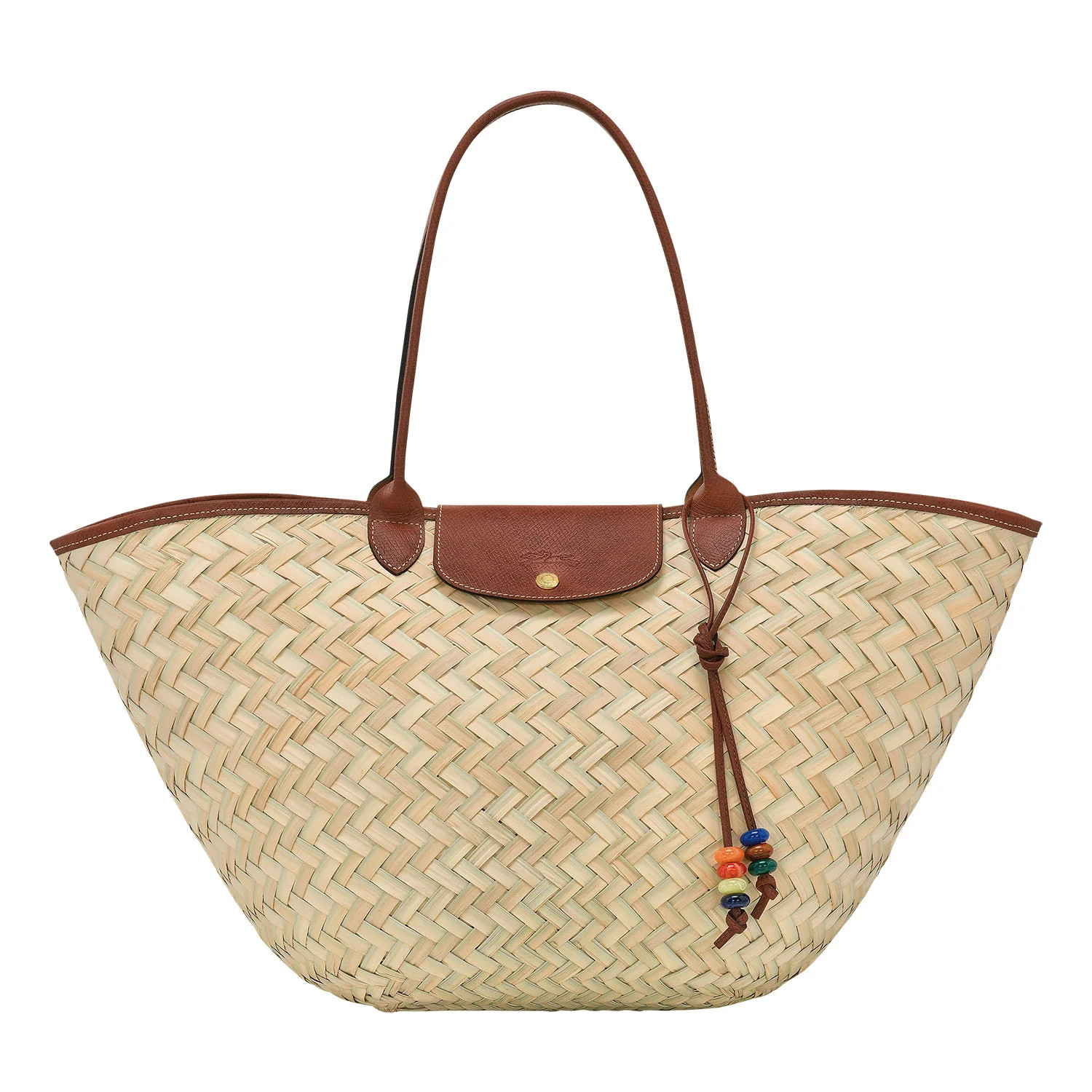 Longchamp Large Le Panier Pliage Interwoven Tote Bag | Cettire Global