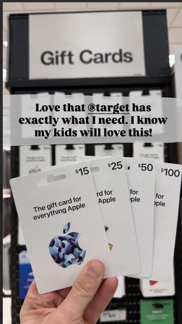#AD If you’ve ever struggled to figure out what your kids actually want (preteens, teens… honestly all of them), this is the easiest win 🙌

The Apple Gift Card from @Target takes all the guesswork out and lets them pick exactly what they’re into—apps, games, music, subscriptions, accessories, you name it. My kids have been using theirs nonstop for Apple Arcade (Sneaky Sasquatch is basically part of the family at this point 😂), and I love knowing it’s something they’ll actually use.

Perfect for birthdays, rewards, Easter baskets, or anytime you want to lock in “cool parent” status 😎 #liketkit #GiftCard #TargetPartner #Target #EasterGifting