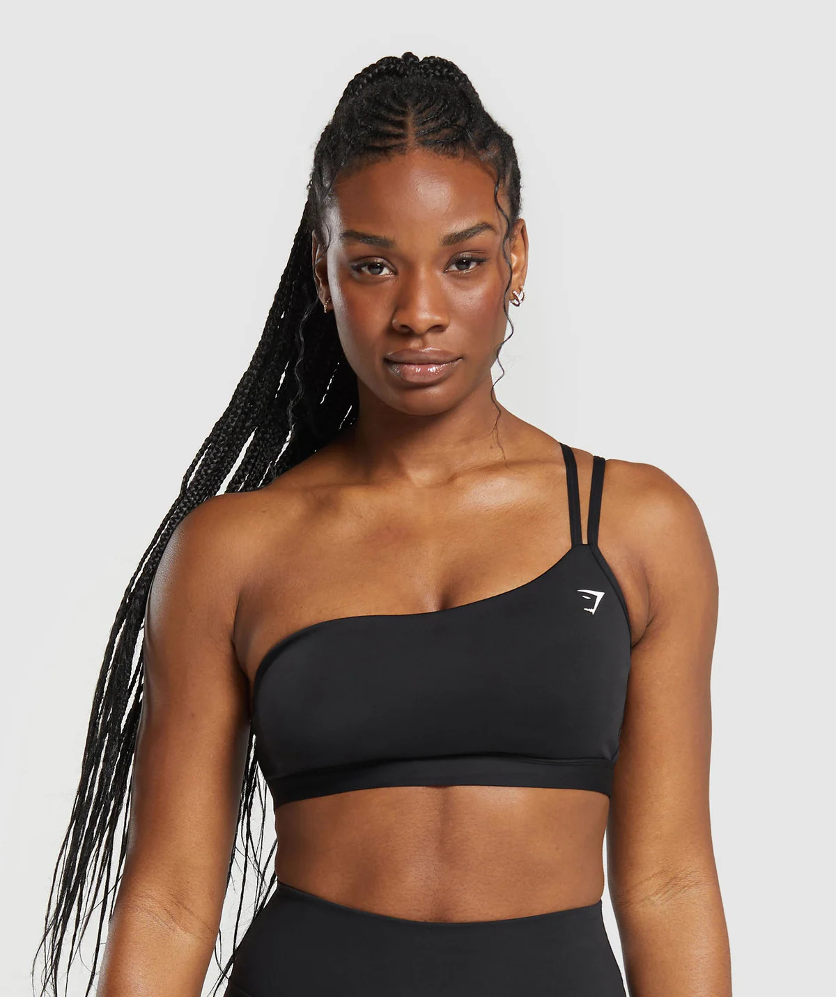 Gymshark One Shoulder Sports Bra - Black | Gymshark US
