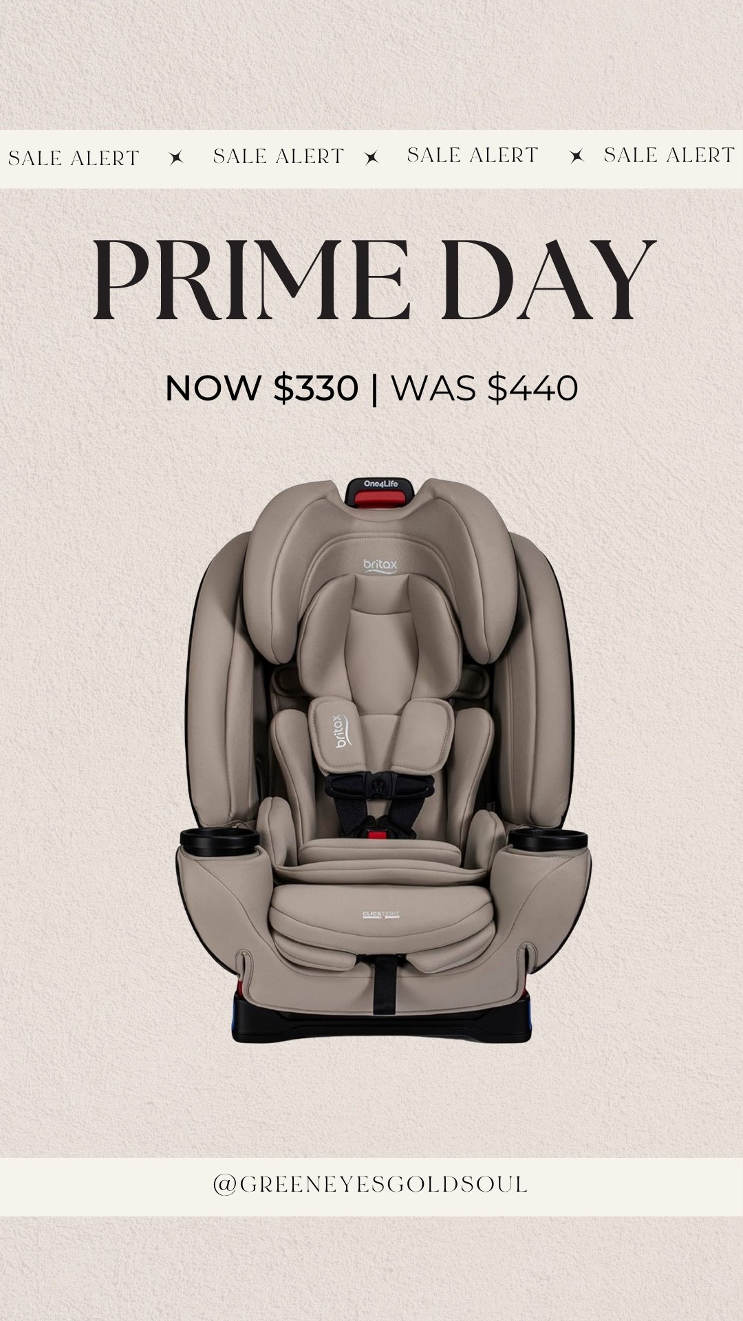 Amazon prime day deal! Britax all in one car seat! Was $440 now $330

Car seat, toddler, baby, mom to be