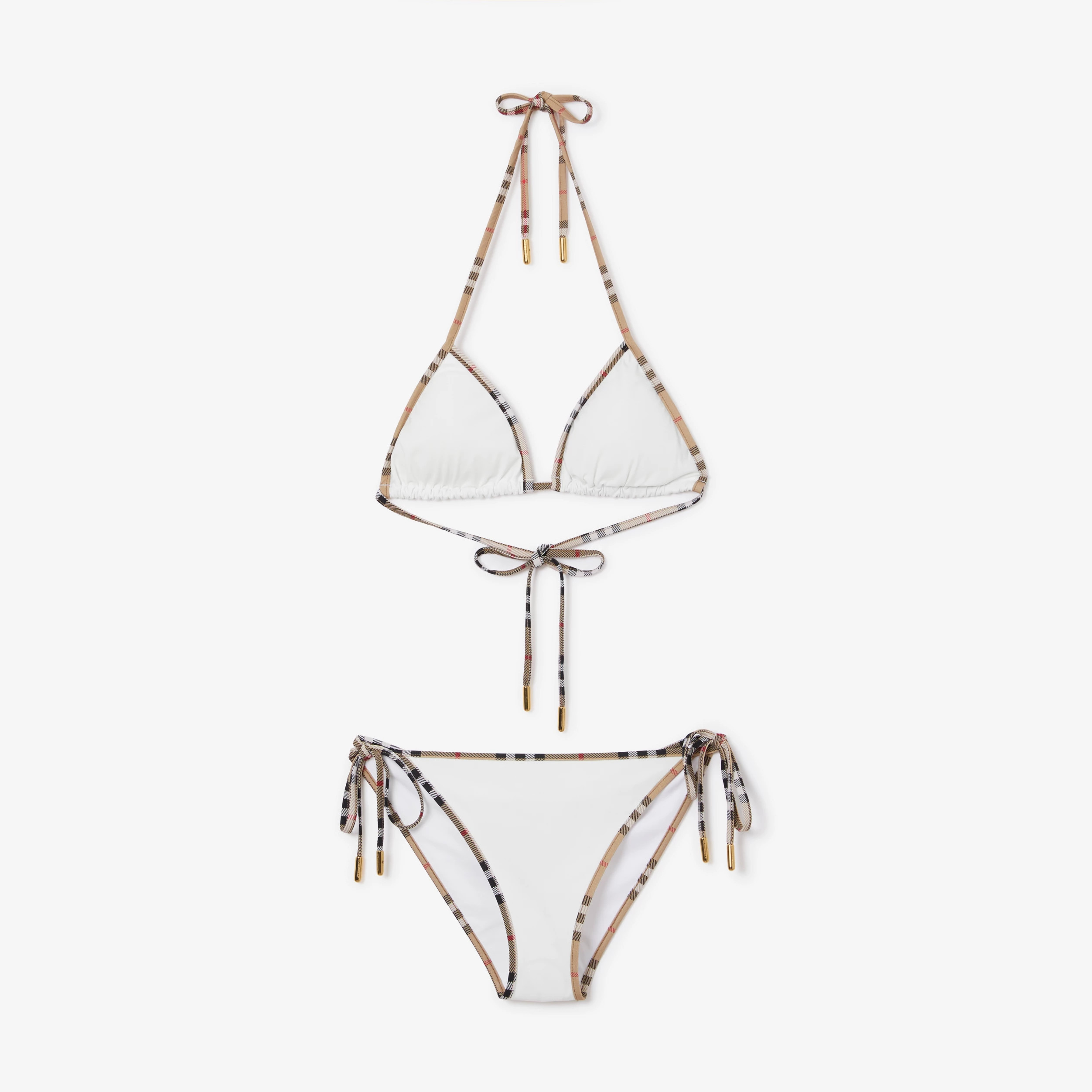 Check Trim Triangle Bikini | Burberry (US)