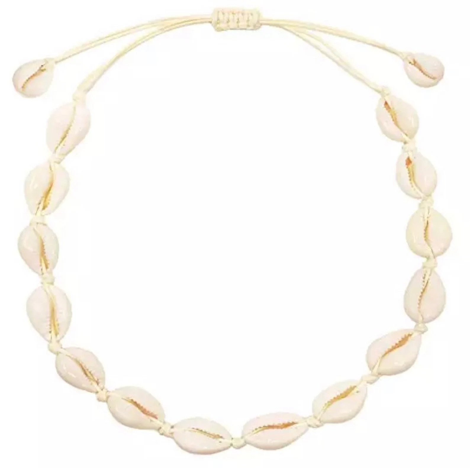 Adjustable Cowrie Shell Necklace: Boho Beach Choker, Hat Band - Etsy | Etsy (DACH)