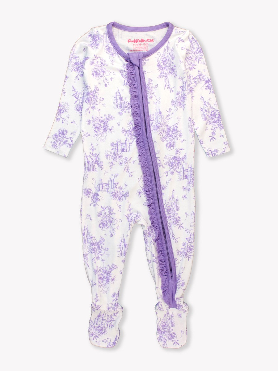 Ruffle One Piece Footie Pajamas | RuffleButts / RuggedButts