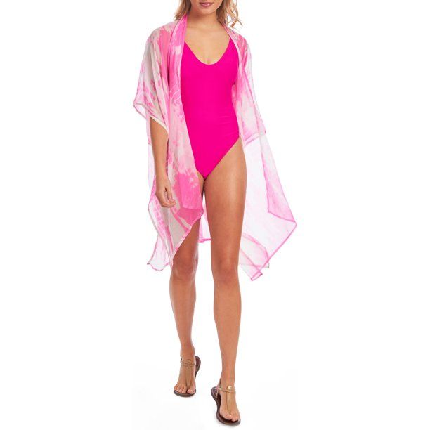 Cyn & Luca Juniors' Tie Dye Kimono Swimsuit Cover up | Walmart (US)