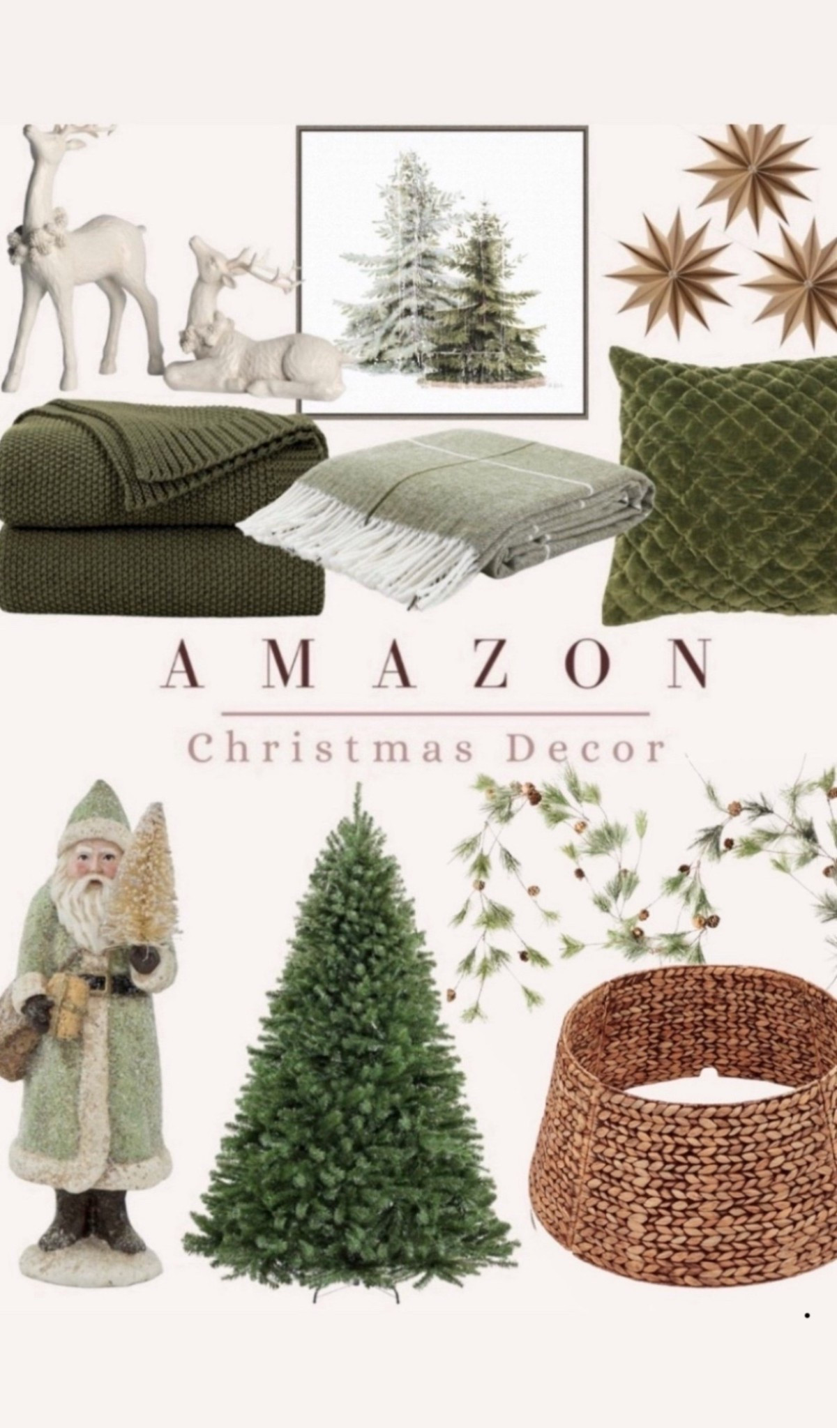 Christmas decor that reminds me if Ralph Lauren.  Luxe vibes for less #LTKhome 

#LTKHoliday #LTKSeasonal