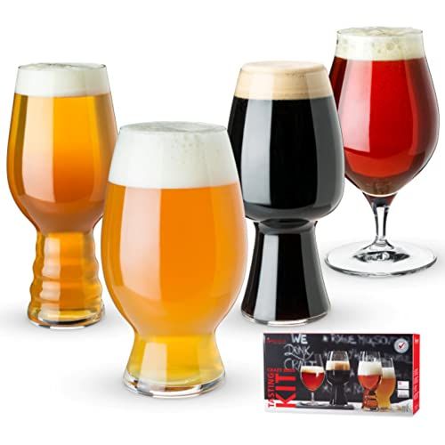 Spiegelau Craft Beer Tasting Kit Glasses, European-Made Lead-Free Crystal, Modern Beer Glasses, Dish | Amazon (US)