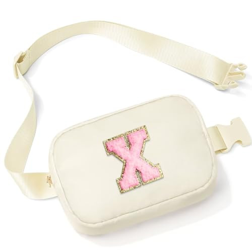 YOOLIFE Belt Bag Fanny Packs for Women - Initial Crossbody Bag for Women Initial Sling Bag Cross Body Bag for Women Personalized Birthday Gifts Christmas Gifts for Women Her X | Amazon (US)