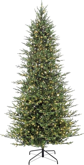 Puleo International 9 Foot Pre-Lit Slim Balsam Fir Artificial Christmas Tree with 800 Clear Light... | Amazon (US)