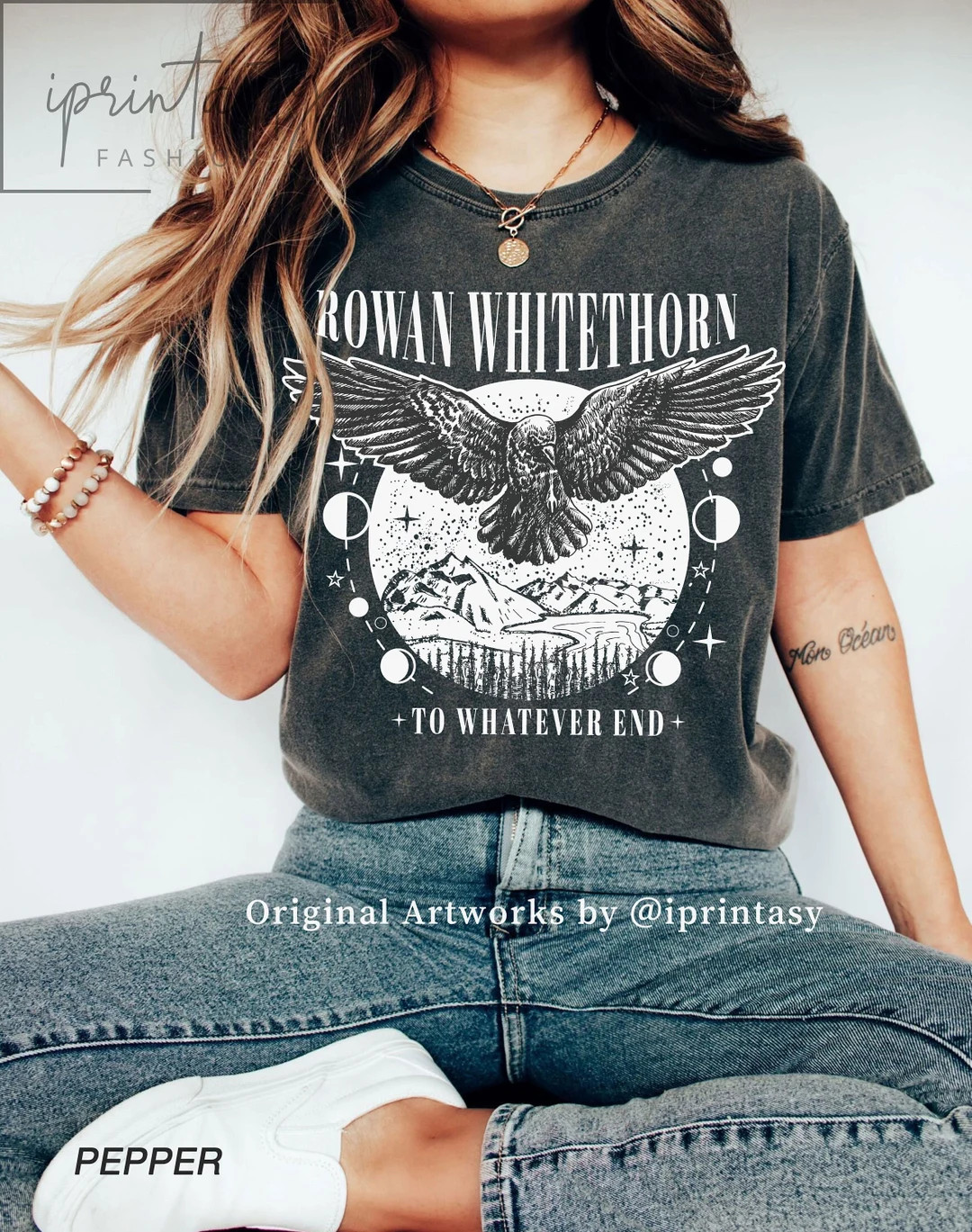 Comfort Colors® Original Design, Rowan Whitethorn t-shirt, Throne of Glass Shirt, SJM merch, To ... | Etsy (US)