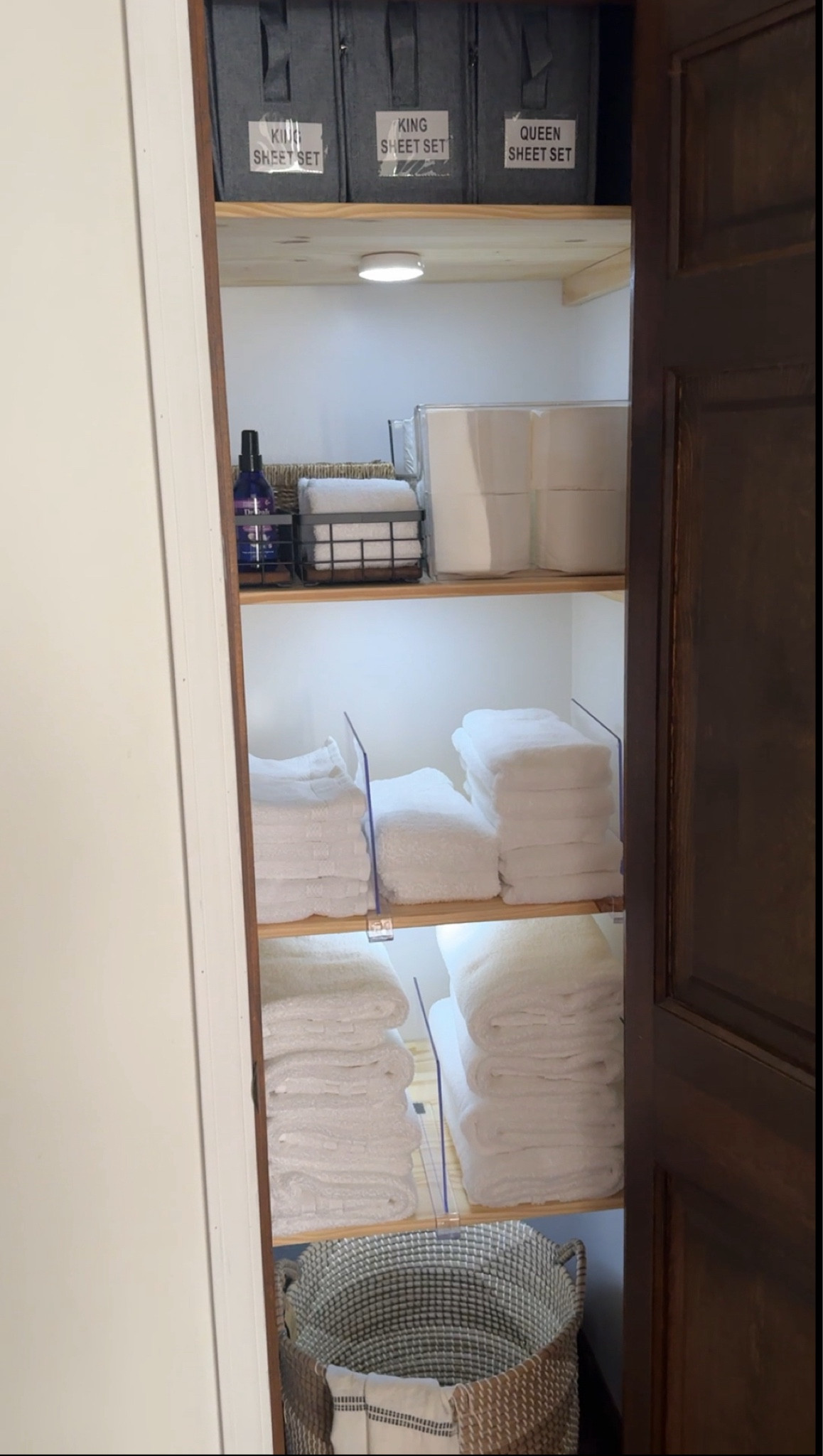 I’m SO happy with how my linen closet turned out ☺️ I’m going for simple and functional for this little space! 

#LTKfamily #LTKhome #LTKMostLoved