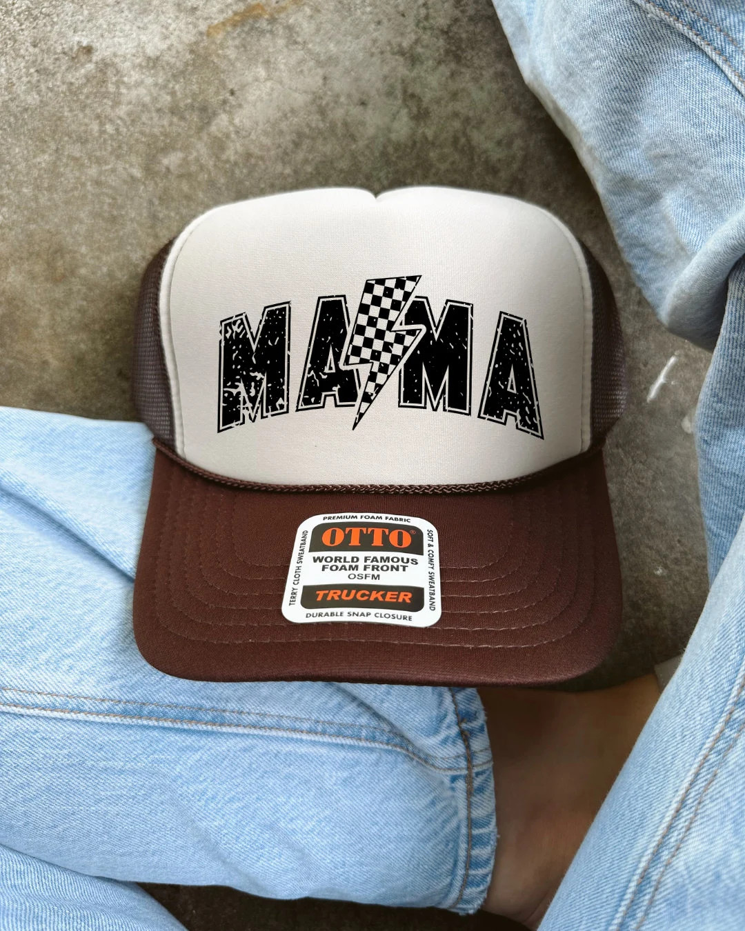 Trendy Lighting Bolt Mama Trucker Hat, Checkered Mama, Boy Mom, Girl Mom, Trendy Womens Hat, Gift... | Etsy (US)