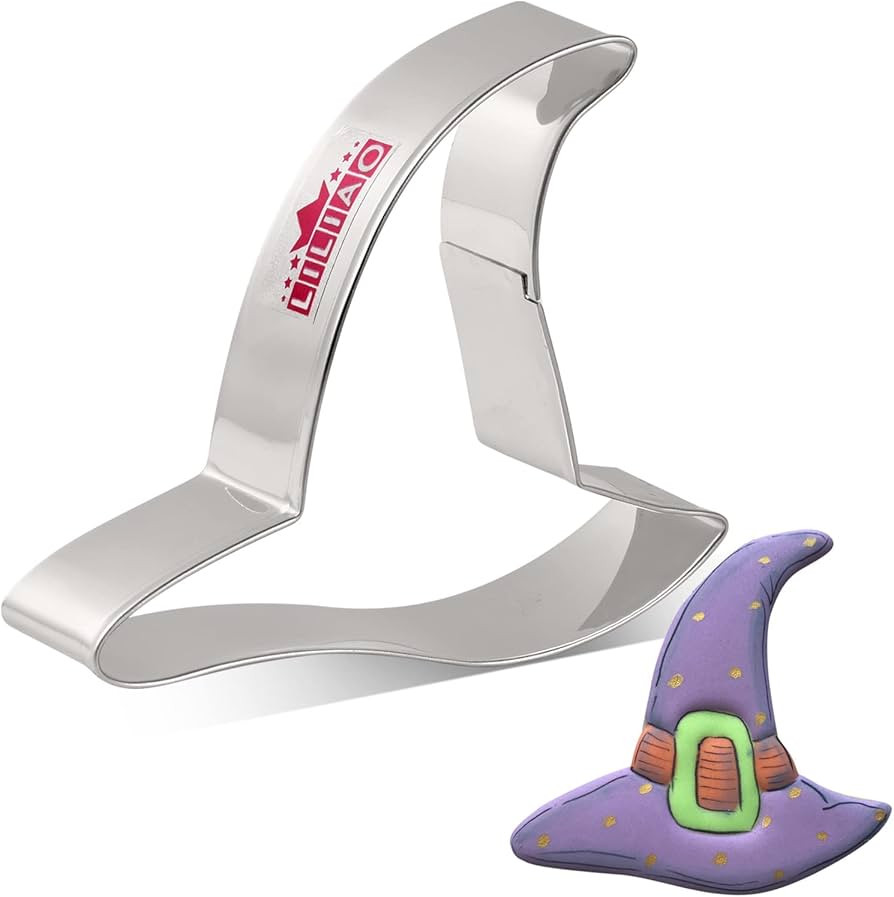 LILIAO Witch Hat Cookie Cutter for Halloween - 3.5 x 3.1 inches - Stainless Steel | Amazon (US)