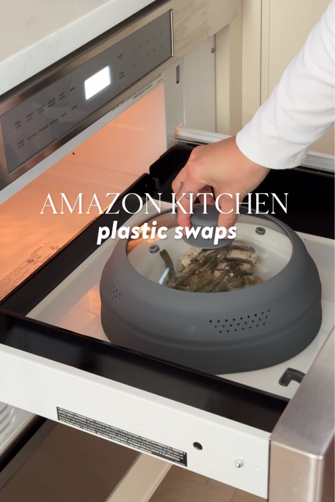 Amazon Kitchen Swaps for Plastic: Toss out that plastic microwave cover and upgrade to this tempered glass and silicone version. It fits 6 to 12-inch plates, collapses for easy storage, and is heat-resistant and dishwasher safe.

Stop eating microplastics and replace your plastic cutting board with a thick, non-slip silicone one that’s gentle on knives, stain-resistant, and easy to clean.

Switch out plastic containers for Rubbermaid Brilliance glass storage—they’re airtight, leak-proof, oven-safe up to 450 degrees, and stack neatly with one lid fitting all sizes. Finally, upgrade to a sleek glass soap dispenser with a smooth, leak-free pump available in gold or silver, perfect for matching your kitchen.

#LTKHome #LTKSaleAlert