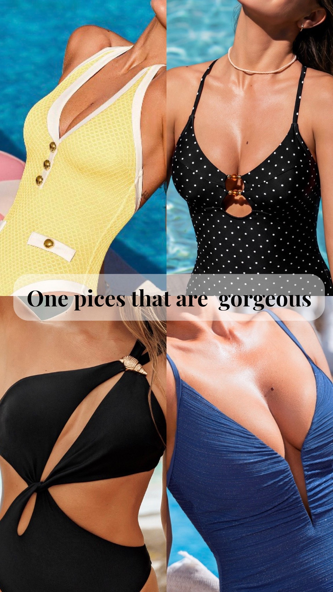 One piece swimsuits! Should I get them?