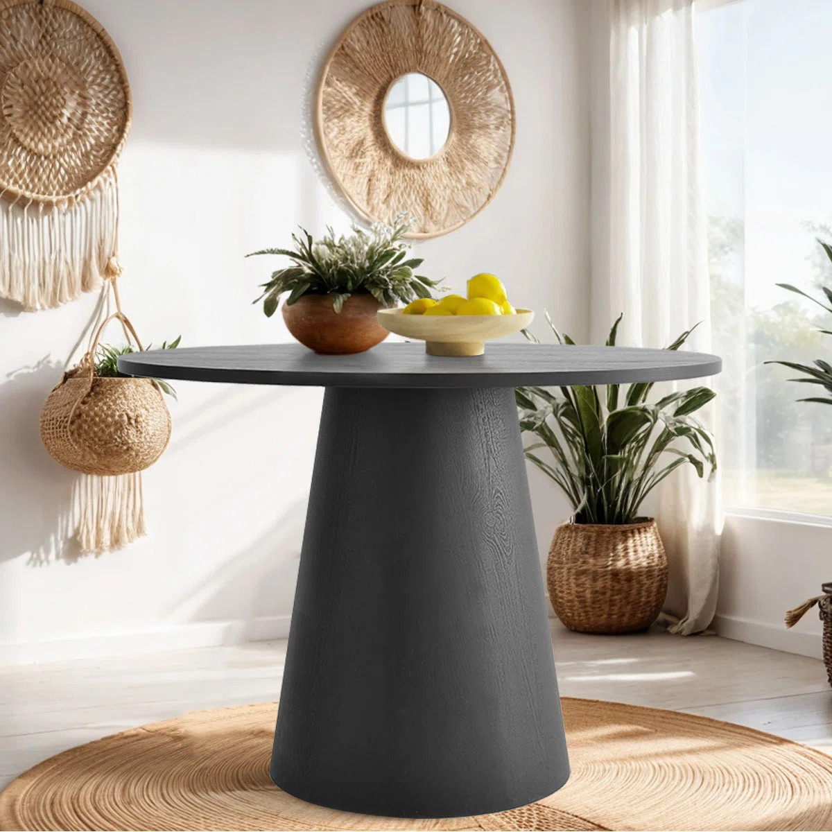 Agne 35" Round Pedestal Dining Table | Wayfair North America