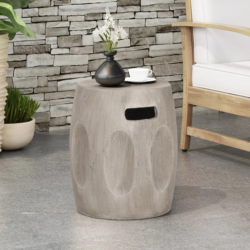 Belmeda Concrete Outdoor Side Table | Wayfair North America
