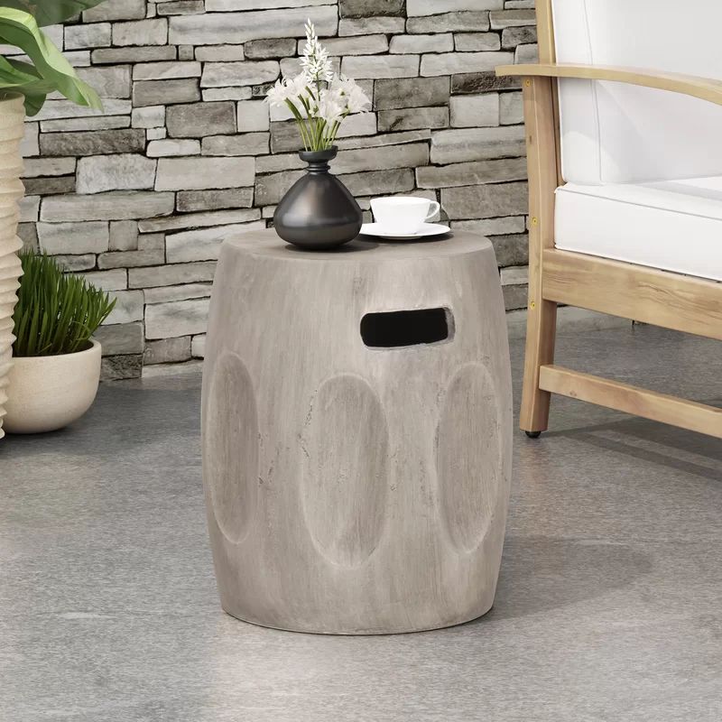 Belmeda Concrete Outdoor Side Table | Wayfair North America