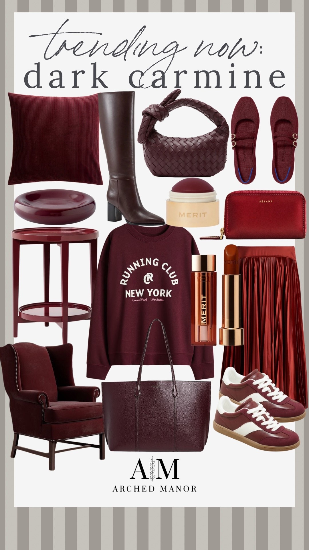 Dark carmine is trending — rich, bold, and perfect for making a statement this season. These finds bring depth, drama, and a touch of luxury to any space. #ColorTrend2025 #DarkCarmine #DeepRedDecor #BoldInteriors #DesignDetails #LTKHome #MoodyInteriors #StatementColor #HomeTrends #InteriorInspo

#LTKSeasonal #LTKHome #LTKautumn