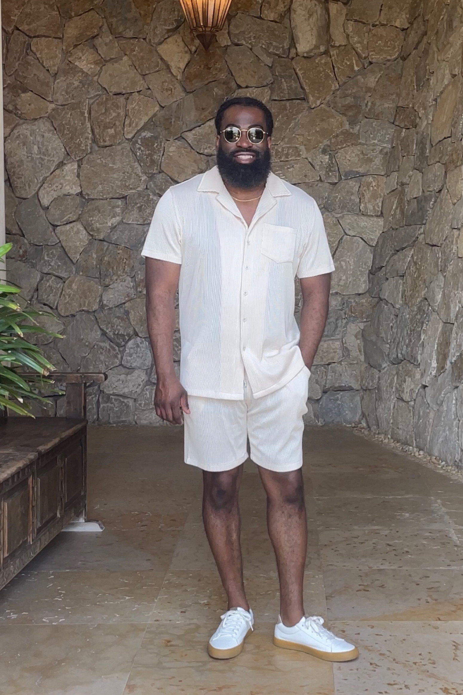 What I ordered from Amazon!

Here I’m styling this 2 piece button shirt and shorts set. This was the perfect outfit for my vacation in Mexico. 

The shorts and shirt fit very well. I love pieces that are comfortable. There are multiple color options available. This is the perfect set if you have an upcoming vacation, party, wedding, beach day or a casual summer getaway. 

Are you looking for the perfect gift for your husband, father, son or boyfriend?
Click the link in my bio and shop this look!
