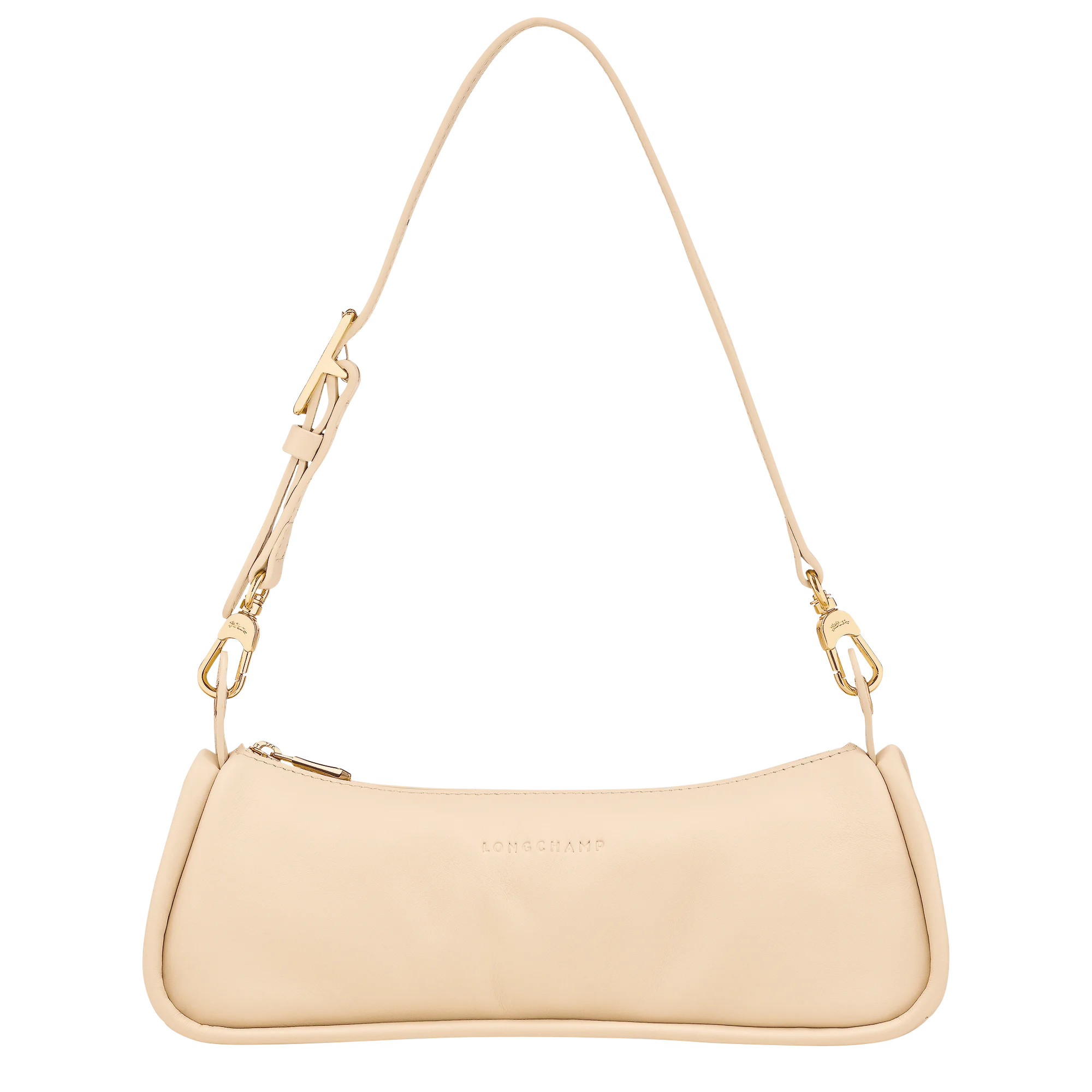 Sac porté épaule M Looong Cuir - Vanille | Longchamp FR | Longchamp