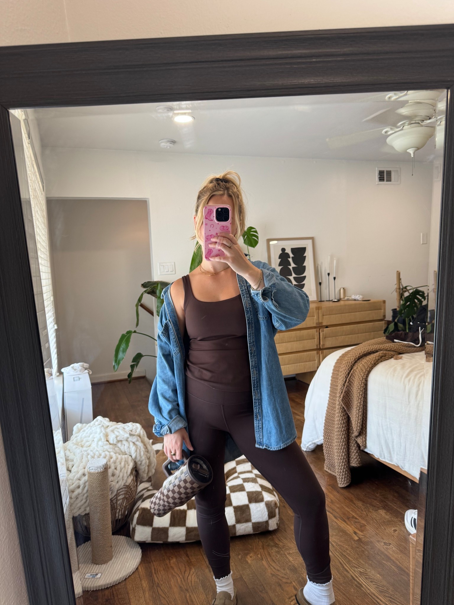 fall activewear casual outfit | wearing S in tank top and leggings  

#LTKActive #LTKFindsUnder50