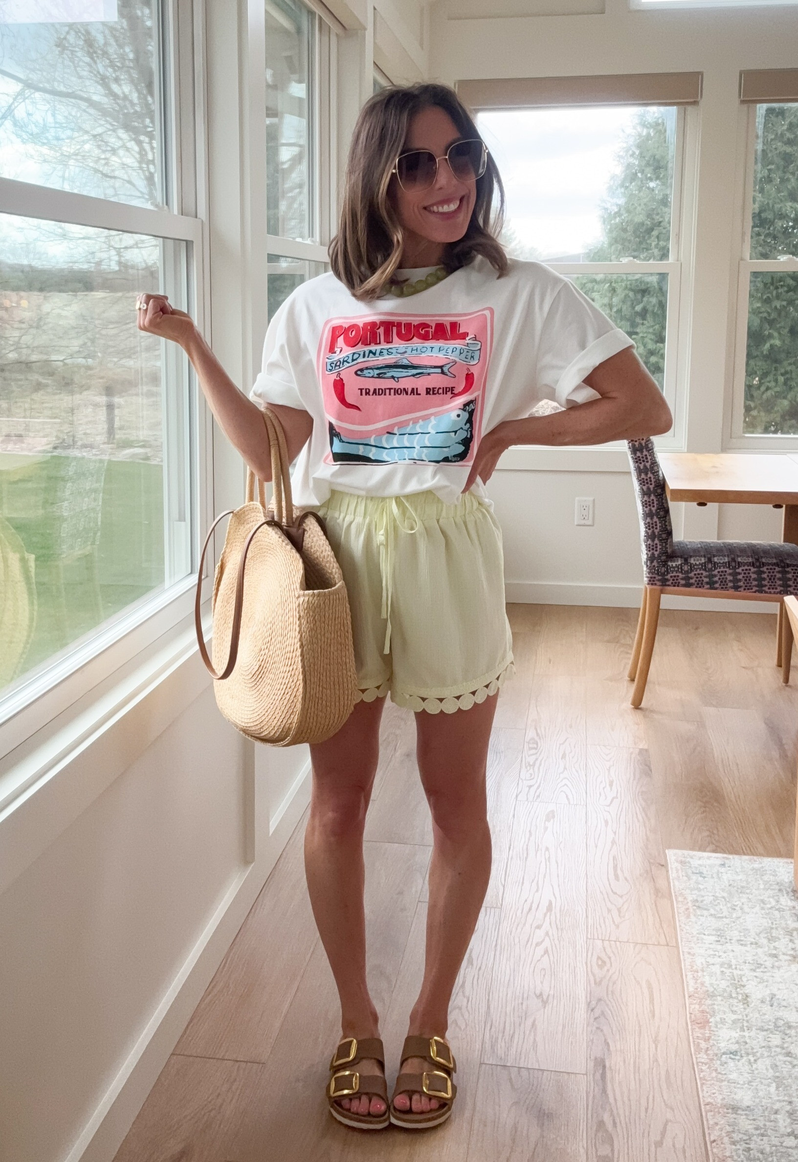 Love the detail on these cute shorts & paired with a graphic tee is perfect for every day this summer! 

 #LTKootd #LTKSeasonal #LTKOver40