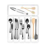 Spectrum Diversified Hexa 6-Divider Buildup-Resistant Organizer & Utensil Holder, Easy-to-Clean Mode | Amazon (US)