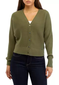 T TAHARI Petite V-Neck Sweater Knit Cardigan | Belk