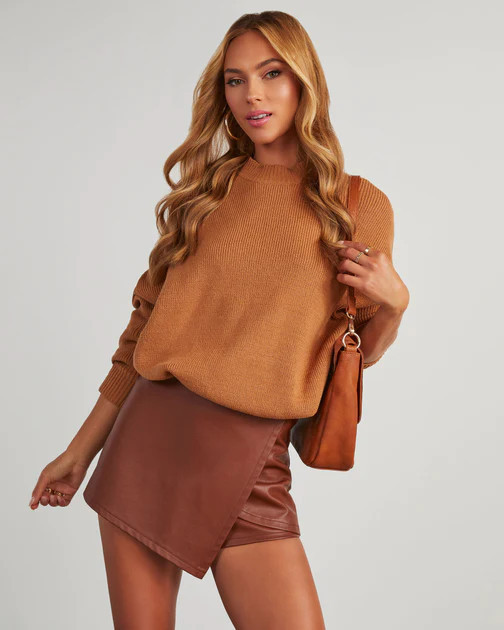 Cure My Curiosity Cotton Blend Sweater - Toffee | VICI