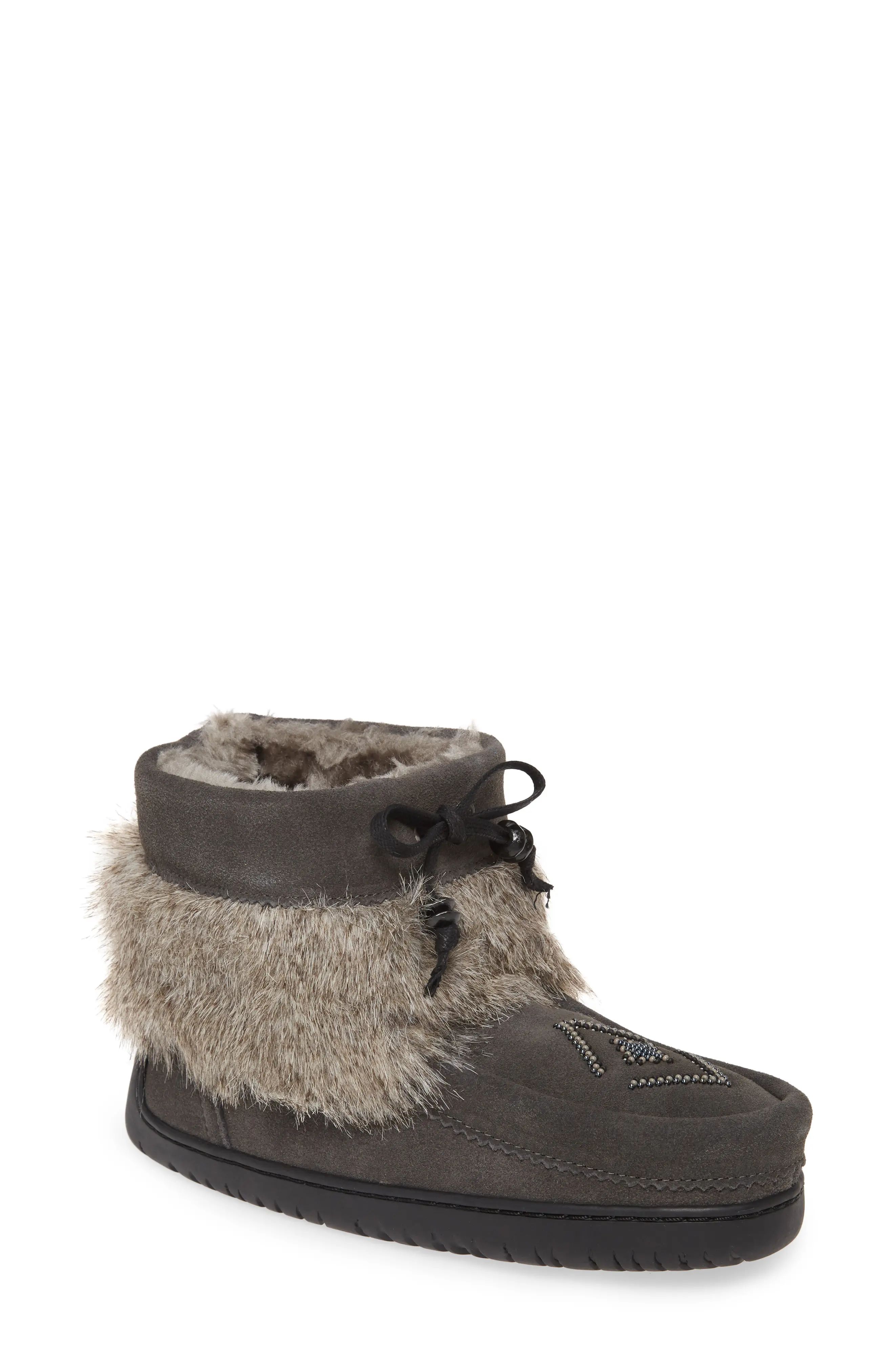 Women's Manitobah Mukluks Keewatin Faux Fur Boot, Size 9 M - Grey | Nordstrom