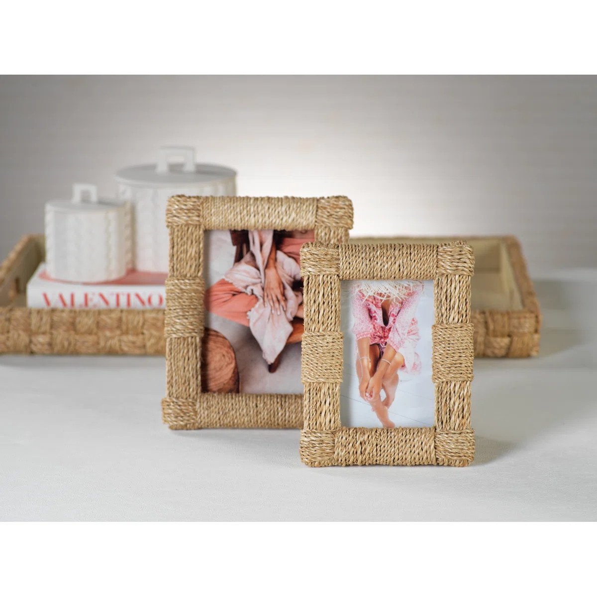 Hamburg Beige Abaca Picture Frame | Wayfair North America