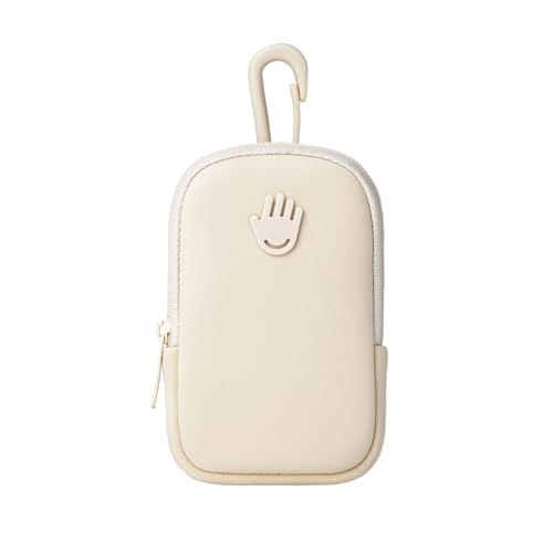 Touchette Zippered Pouch, Attachable Fashion Accessory with Snap Hook for Touchland Hand Sanitizer 1FL OZ., Ivory | Amazon (US)