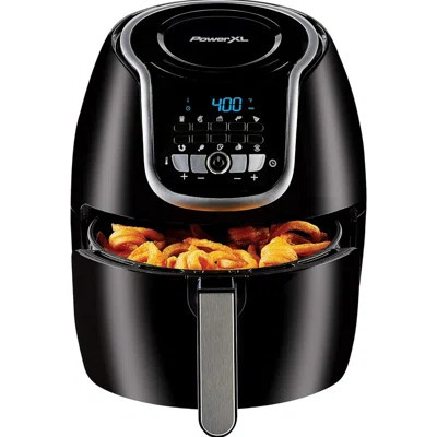 PowerXL Air Fryer 7 QT Maxx Classic, Extra Hot Air Fry, Cook, Crisp, Broil, Roast, Bake, High Gloss Finish, Nonstick, Black | Wayfair North America